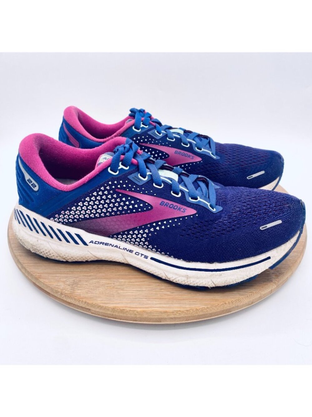 Brooks Adrelinine GTS 22 Running Shoes Womens 8.5 Blue Mesh Trainers Sneakers - Picture 7 of 13